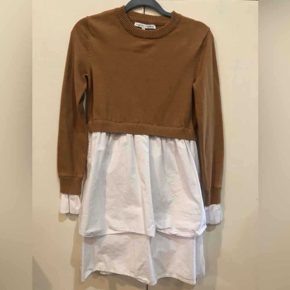 English Factory mock layer dress size XS
